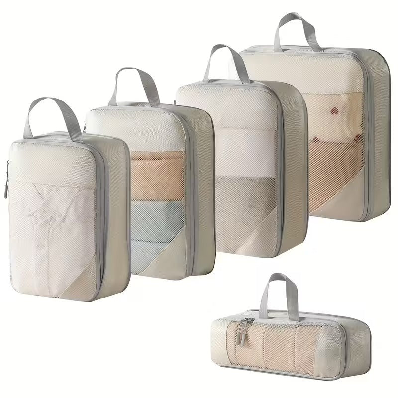 Set of Five Travel Bag Organizers