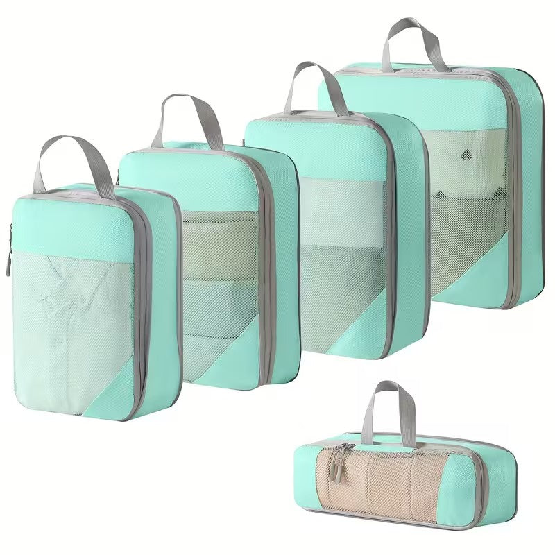 Set of Five Travel Bag Organizers