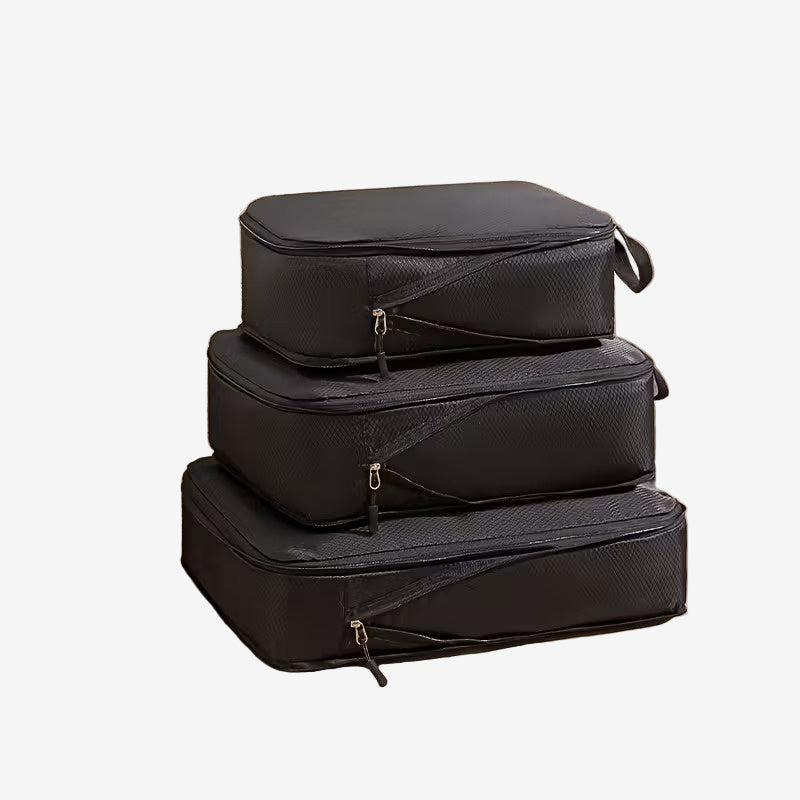 Set of Three Stackable Compression Bag Organizers