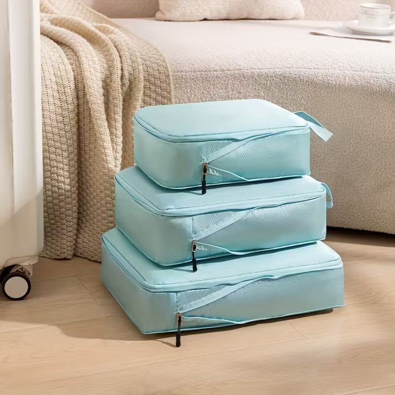 Set of Three Stackable Compression Bag Organizers