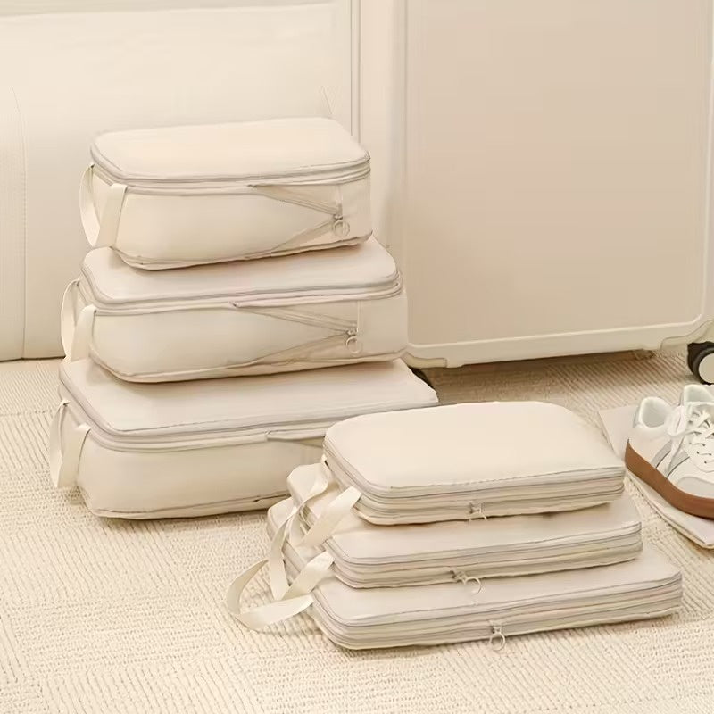 Set of Three Stackable Compression Bag Organizers