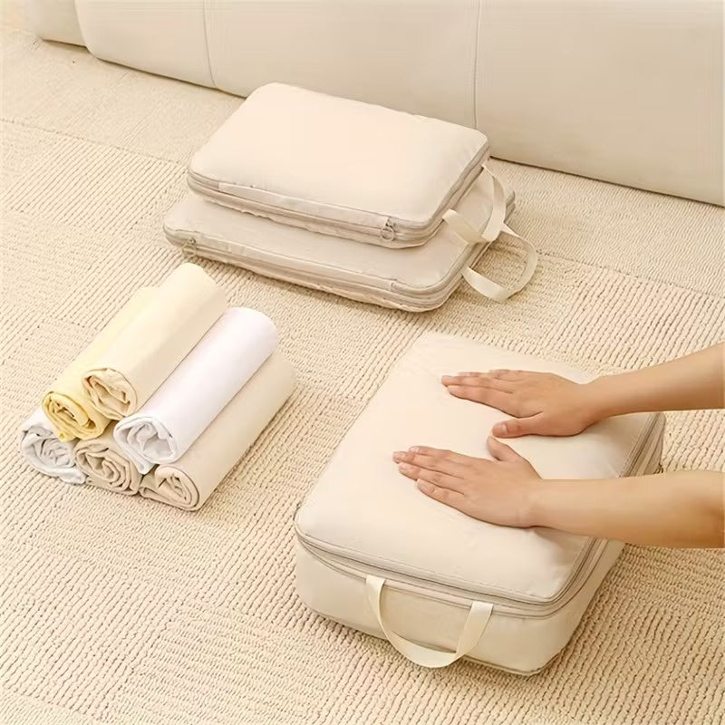 Set of Three Stackable Compression Bag Organizers