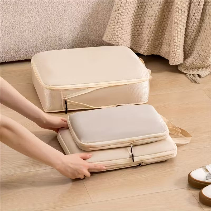 Set of Three Stackable Compression Bag Organizers