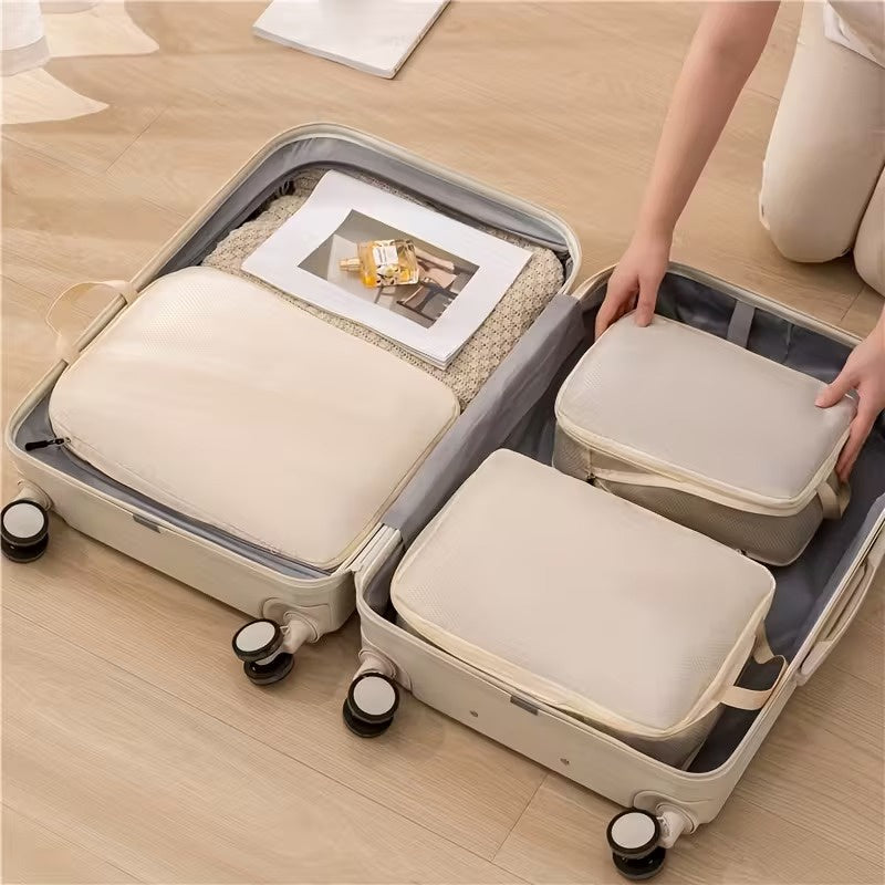 Set of Three Stackable Compression Bag Organizers