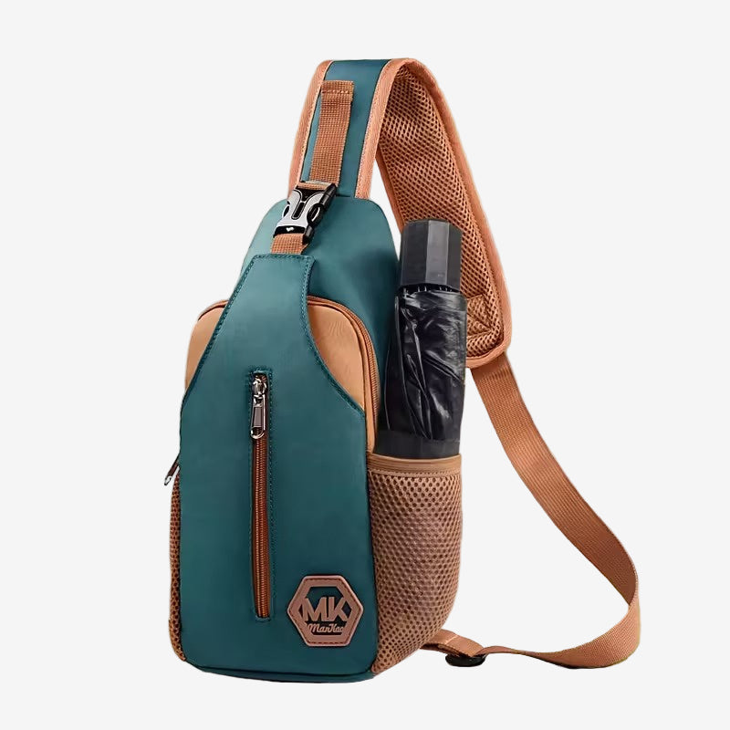 Two-Tone Crossbody Sling Bag