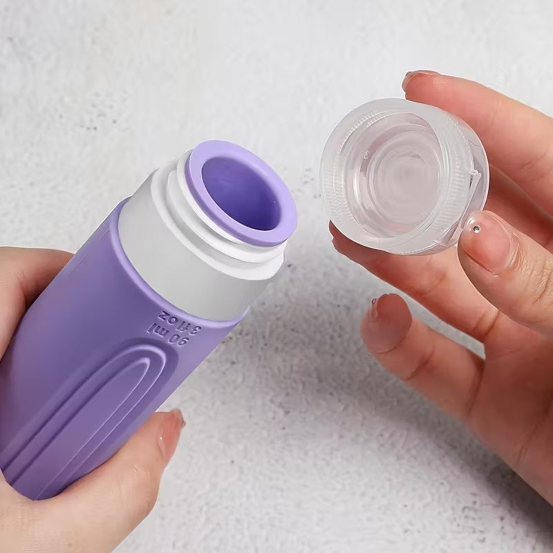 Set of Five Toiletry Travel Bottle Organizers