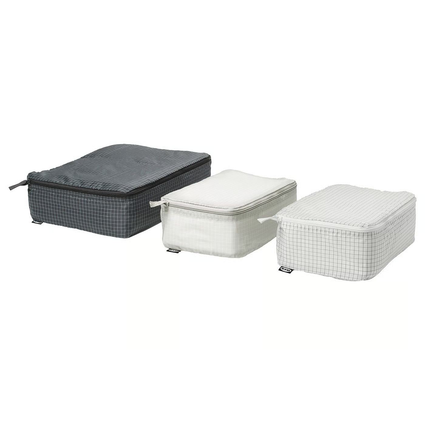 Set of Three Travel Bag Organizers