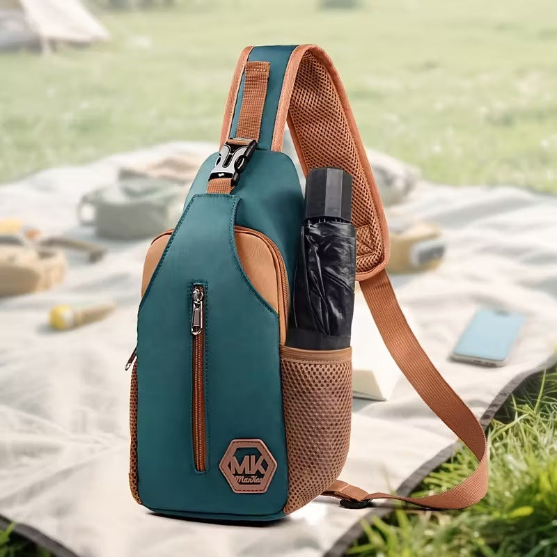 Two-Tone Crossbody Sling Bag