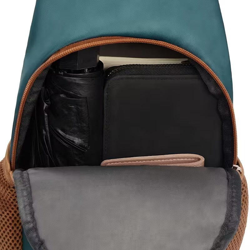 Two-Tone Crossbody Sling Bag